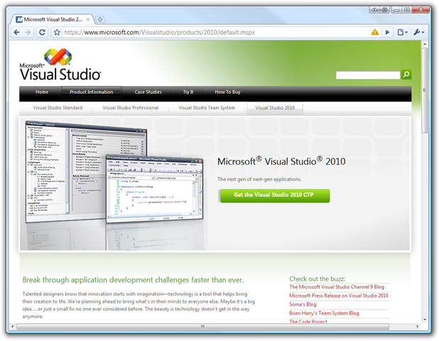 One of the first things to note is that Visual Studio 2010 allows you to wr